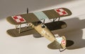 Plastic model kit PWS-26 Polish trainer plane assembled