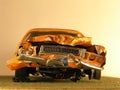 Plastic model of a muscle car