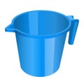 Plastic mug, jug, container, blue color, utensil, tumbler volume