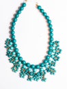 Plastic necklace blue Royalty Free Stock Photo
