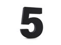 Plastic number five Royalty Free Stock Photo