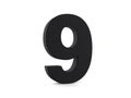 Plastic number nine Royalty Free Stock Photo