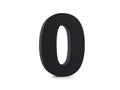 Plastic number zero Royalty Free Stock Photo