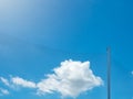 Plastic nylon net with pole under the blue sky