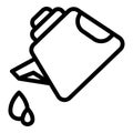 Plastic oiler icon, outline style