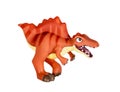 Plastic orange dinosaur toy, Spinosaurus