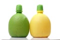 Plastic Orange and Lemon Juice bottles