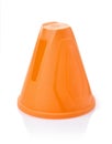 Plastic orange slalom cone