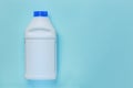 Plastic packaging, container layout, packaging product. White clean empty bottle for cosmetic, pharmaceutical, sanitary, detergent