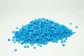 Plastic pellets. Royalty Free Stock Photo
