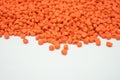 Plastic pellets. Royalty Free Stock Photo
