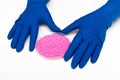 Plastic pellets. Polymeric dye. Colorant for plastics in the granules Royalty Free Stock Photo