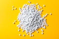 Plastic pellets. White Colorant for plastics . Plastic Raw material Royalty Free Stock Photo