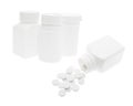 Plastic Pill Bottles and Tablets Royalty Free Stock Photo