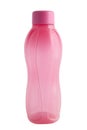 Plastic pink bottle.