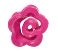 Plastic pink hair clip. Female accessory. Isolated Royalty Free Stock Photo