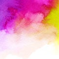 Plastic pink, violet and green, trendy watercolor background. Great design element for brochure, banner, cover, booklet