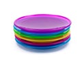 Plastic Plates Royalty Free Stock Photo