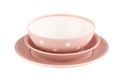 Plastic plates and bowls Royalty Free Stock Photo