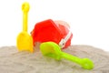 Plastic play toys for at the beach Royalty Free Stock Photo