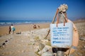 Plastic pollution beach garbage cleanup