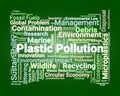 Plastic Pollution Word Cloud. Composition Of Terms Related To Waste, Microplastics, Environmental Impact, Marine Ecosystems, Royalty Free Stock Photo