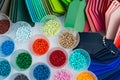 Plastic polymer granulate Royalty Free Stock Photo