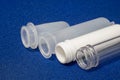 Plastic preform for bottle for food and drug Royalty Free Stock Photo