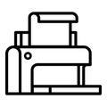 Plastic printer icon, outline style Royalty Free Stock Photo