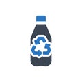 Plastic recycle icon