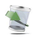 Plastic recycle trash can Royalty Free Stock Photo