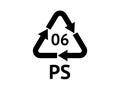 Plastic Recycling codes Royalty Free Stock Photo