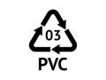 Plastic Recycling codes Royalty Free Stock Photo