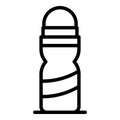 Plastic roll deodorant icon, outline style