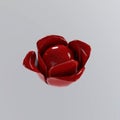 Plastic Rose isolated on white background Royalty Free Stock Photo