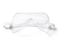 Plastic Safety Goggles on White Royalty Free Stock Photo