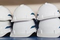 Plastic safety helmets