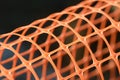 Plastic safety net for construction site. Construction mesh. Royalty Free Stock Photo