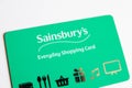 Plastic Sainsbury`s Everyday shopping Card, gift card