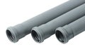 Plastic sewer pipes Royalty Free Stock Photo