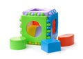 Plastic shape sorter cube