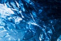 Plastic Shiny See Through Abstract Shimmer Creased Background Blue Royalty Free Stock Photo