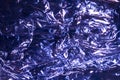 Plastic Shiny See Through Abstract Shimmer Creased Background Blue Royalty Free Stock Photo