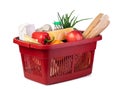 Plastic shopping basket Royalty Free Stock Photo