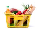 Plastic shopping basket Royalty Free Stock Photo