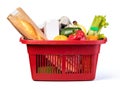 Plastic shopping basket