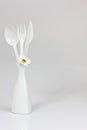 Plastic silverware Royalty Free Stock Photo