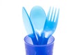 Plastic silverware Royalty Free Stock Photo