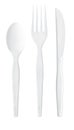 Plastic Silverware Royalty Free Stock Photo