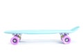 Plastic skateboard isolated on white Royalty Free Stock Photo